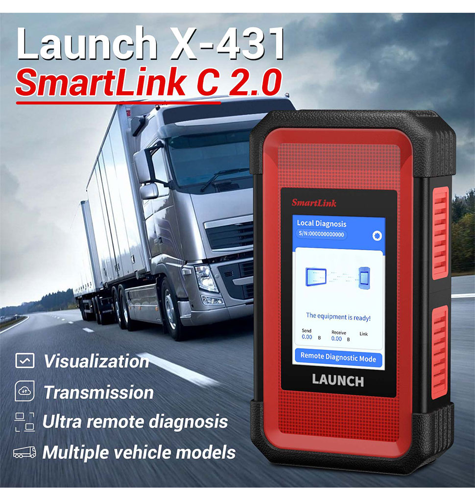 Launch-X431-SmartLink-C-V20-Heavy-Duty-Module-Remote-Diagnosis-for-Commercial-Vehicles-Passenger-New-Energy-Cars-New-work-with-X431-V-Pros3-PRO5-SH104