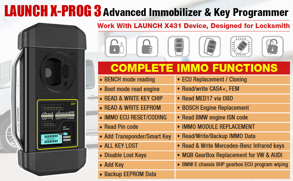 LAUNCH-X431-PAD-VII-Elite-PAD-7-Plus-GIII-X-Prog-3-Advanced-Immobilizer-Key-Programmer-Plus-IMMO-programmer-MCU3-Adapter-SP371SK368SK396